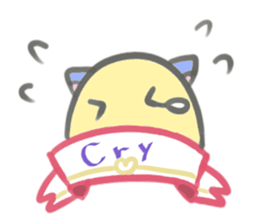 Ribonmayuneko sticker #13973792