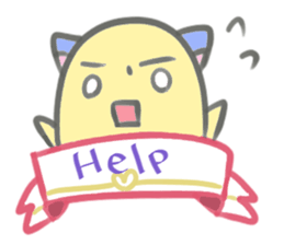 Ribonmayuneko sticker #13973797