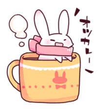 Usually,cat and rabbit sticker #13974705