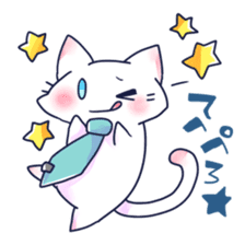 Usually,cat and rabbit sticker #13974719