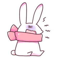 Usually,cat and rabbit sticker #13974724