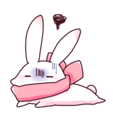 Usually,cat and rabbit sticker #13974726