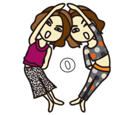 Yoga Sticker of Kaorin 4 sticker #13974766