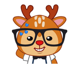 Dear Hipster Deer (Eng) sticker #13974806