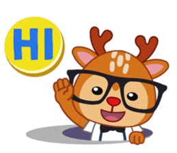 Dear Hipster Deer (Eng) sticker #13974807