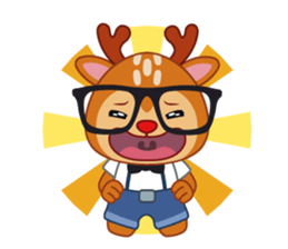 Dear Hipster Deer (Eng) sticker #13974808