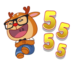 Dear Hipster Deer (Eng) sticker #13974809