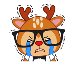 Dear Hipster Deer (Eng) sticker #13974810