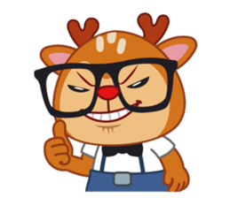 Dear Hipster Deer (Eng) sticker #13974814