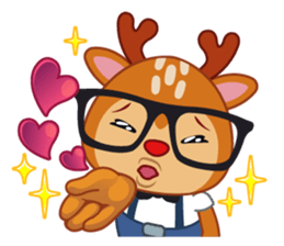 Dear Hipster Deer (Eng) sticker #13974820