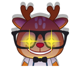 Dear Hipster Deer (Eng) sticker #13974829