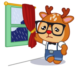 Dear Hipster Deer (Eng) sticker #13974834
