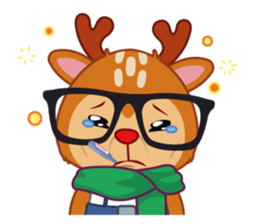 Dear Hipster Deer (Eng) sticker #13974837