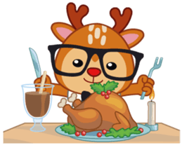 Dear Hipster Deer (Eng) sticker #13974840