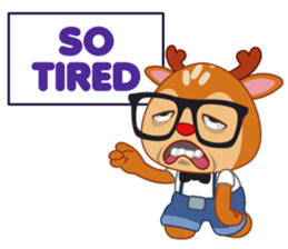 Dear Hipster Deer (Eng) sticker #13974842