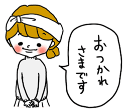 Cute girls sticker (Japanese Honorifics) sticker #13975169