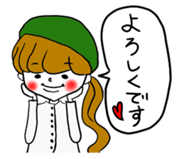 Cute girls sticker (Japanese Honorifics) sticker #13975171