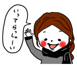 Cute girls sticker (Japanese Honorifics) sticker #13975172
