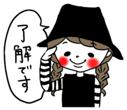 Cute girls sticker (Japanese Honorifics) sticker #13975180