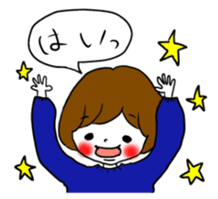 Cute girls sticker (Japanese Honorifics) sticker #13975192