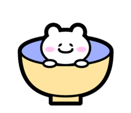 Bowl bear sticker #13975702