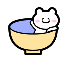 Bowl bear sticker #13975705