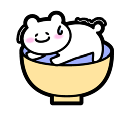 Bowl bear sticker #13975706