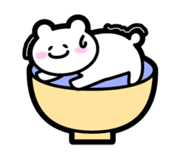 Bowl bear sticker #13975706