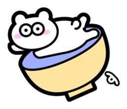Bowl bear sticker #13975707