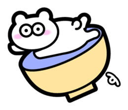 Bowl bear sticker #13975707