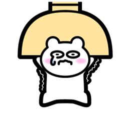 Bowl bear sticker #13975708