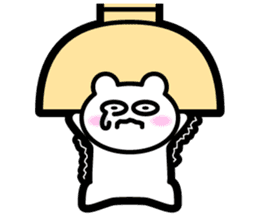 Bowl bear sticker #13975708