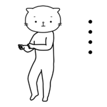 Moving cute cat "NUKO-SAN" sticker #13976431