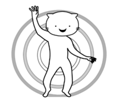 Moving cute cat "NUKO-SAN" sticker #13976432