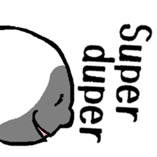 The considerate man with a sinister face sticker #13977168