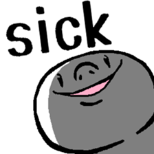 The considerate man with a sinister face sticker #13977171