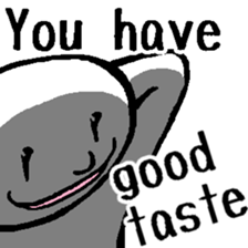 The considerate man with a sinister face sticker #13977172