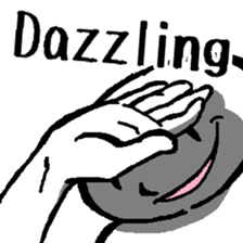 The considerate man with a sinister face sticker #13977181