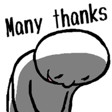 The considerate man with a sinister face sticker #13977187