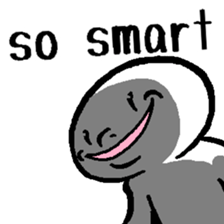 The considerate man with a sinister face sticker #13977188