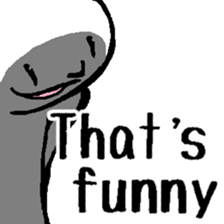 The considerate man with a sinister face sticker #13977189