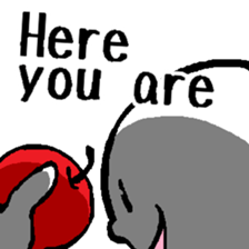 The considerate man with a sinister face sticker #13977194