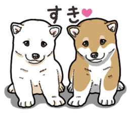 Wanko-Biyori Puppy of Shiba Inu sticker #13977720
