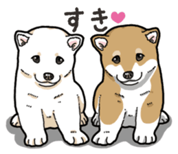 Wanko-Biyori Puppy of Shiba Inu sticker #13977720