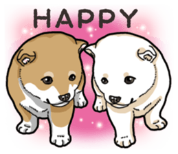 Wanko-Biyori Puppy of Shiba Inu sticker #13977729
