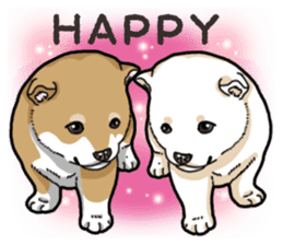 Wanko-Biyori Puppy of Shiba Inu sticker #13977729