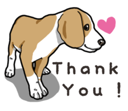 Wanko-Biyori Beagle Lemon sticker #13977875