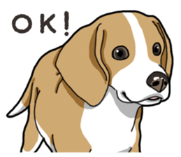 Wanko-Biyori Beagle Lemon sticker #13977877