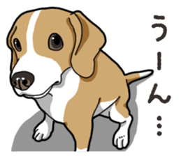 Wanko-Biyori Beagle Lemon sticker #13977878