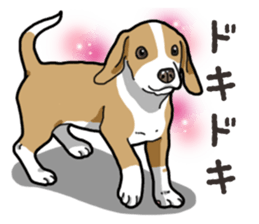 Wanko-Biyori Beagle Lemon sticker #13977886